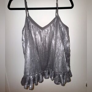 Anthropologie Sequined Spaghetti Strap Top NWT